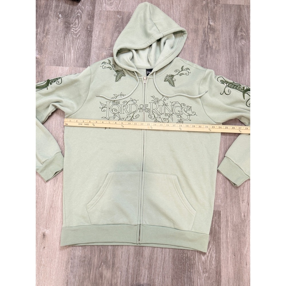 Lord of the Rings BoxLunch Sage Green Embroidered Tonal Icons Sweater Mens Large - Picture 9 of 10